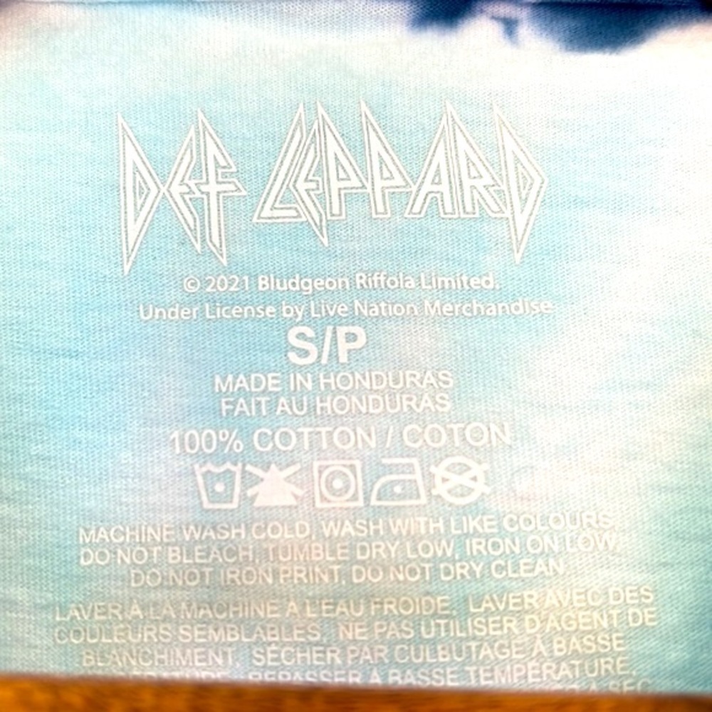 Def Leppard - Tye Dye Def Leppard Adrenalize Graphic T Shirt Size Small - Picture 8 of 9